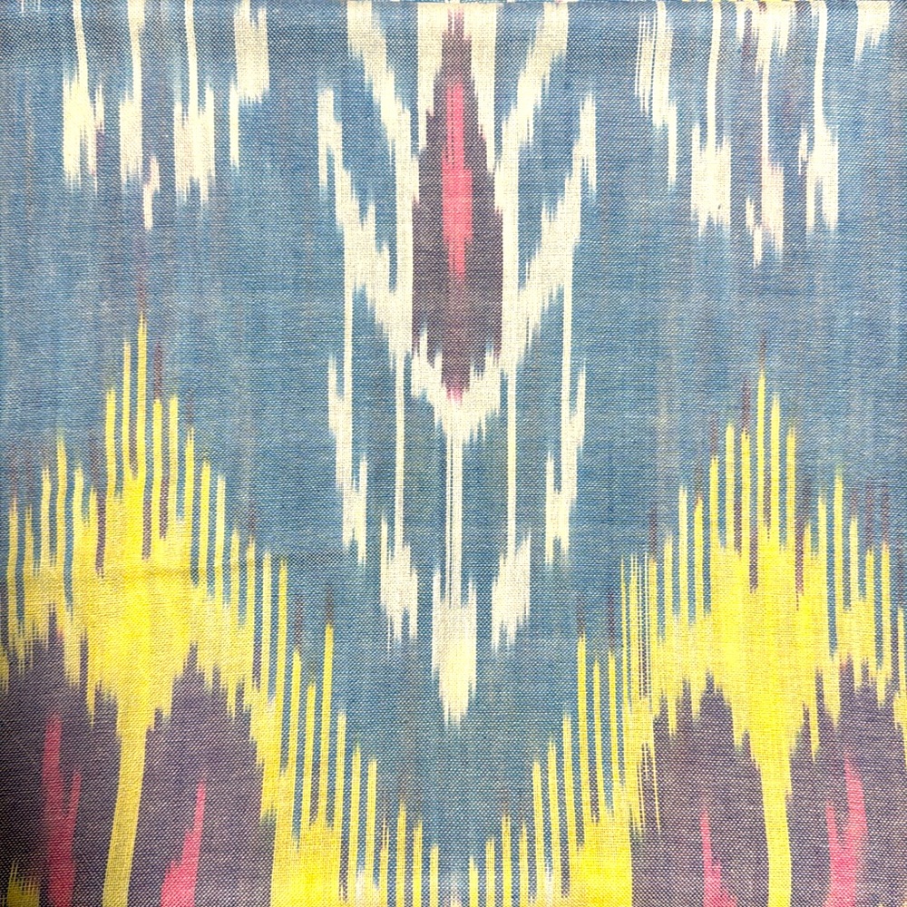 Ikat scarf. Made in Uzbekistan. Handmade.